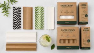 Flexible bulk wholesale 3-ply paper straws for independent Newcastle cafes