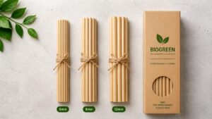 Các kích thước phi 6 phi 8 phi 12 của ống hút nhựa sinh học BIOGREEN
