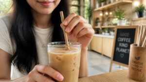 Giới trẻ Sài Gòn ưu tiên sử dụng ống hút bã mía TPHCM