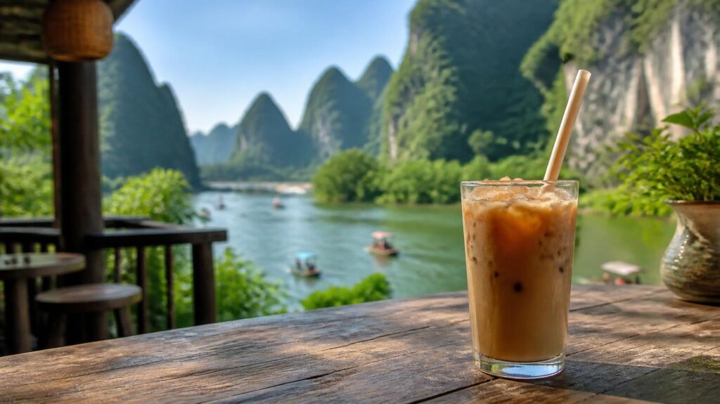 Sử dụng ống hút nhựa sinh học tại quán cafe Ninh Bình